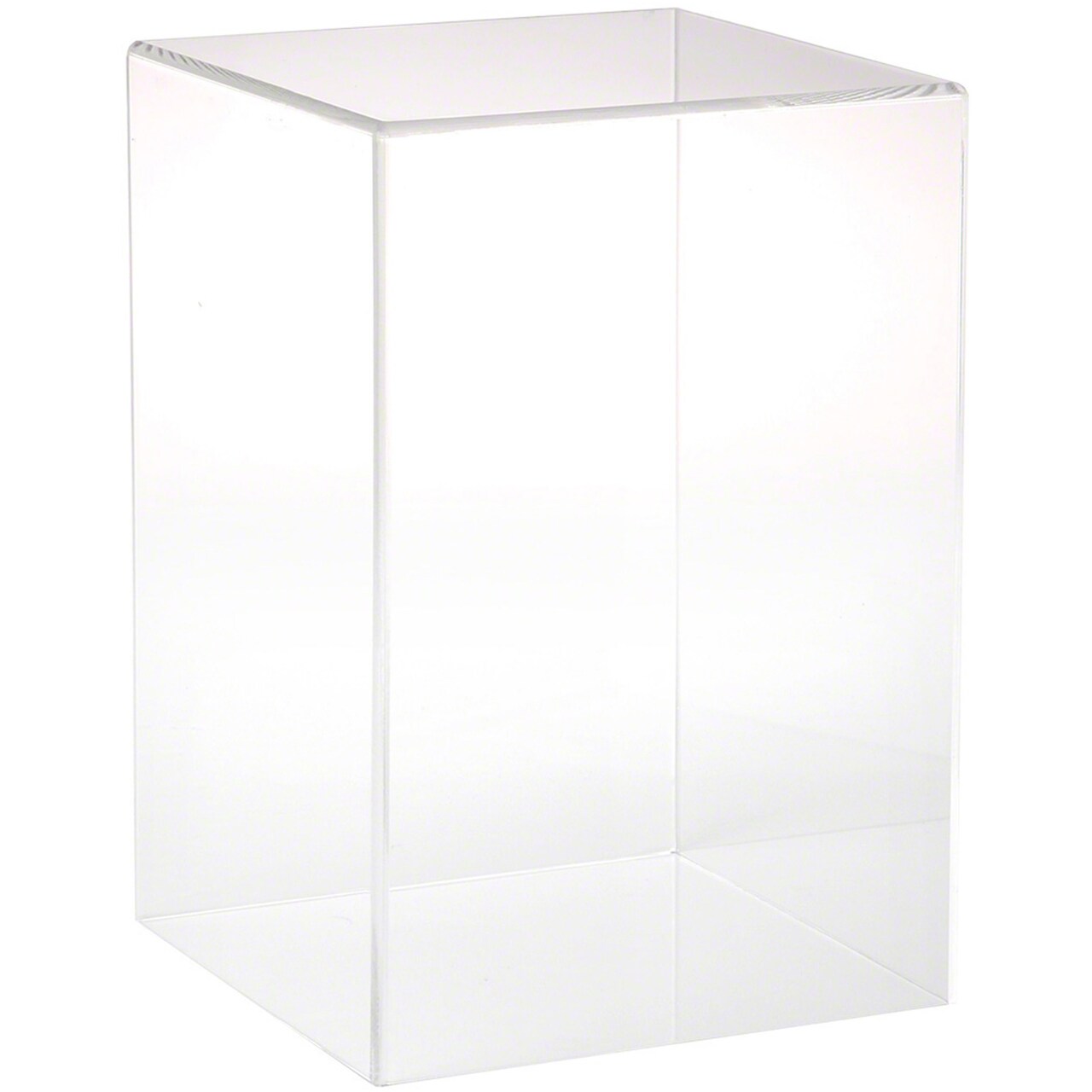 Plymor Clear Acrylic Display Case with No Base, 8" W x 8" D x 12" H